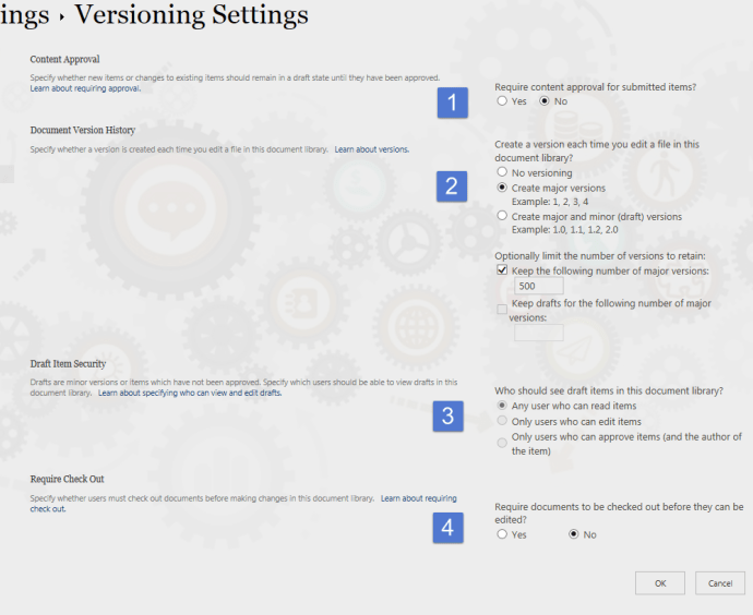 versioningsettingsii